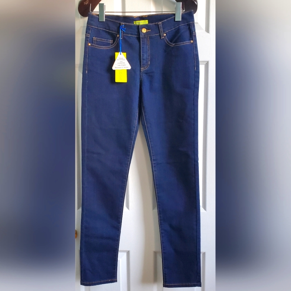 NWT Versace Jeans Womens Dark Blue Skinny Pants Jeans size 25